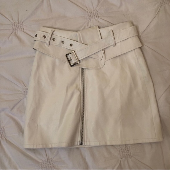 Tiger Mist Leather Mini Skirt - Picture 4 of 8